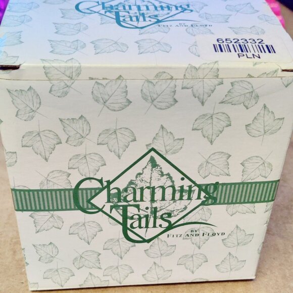 Fitz and Floyd Charming Tails: Friends Are A Bushel Of Fun - 85/505 In Box - Picture 6 of 9